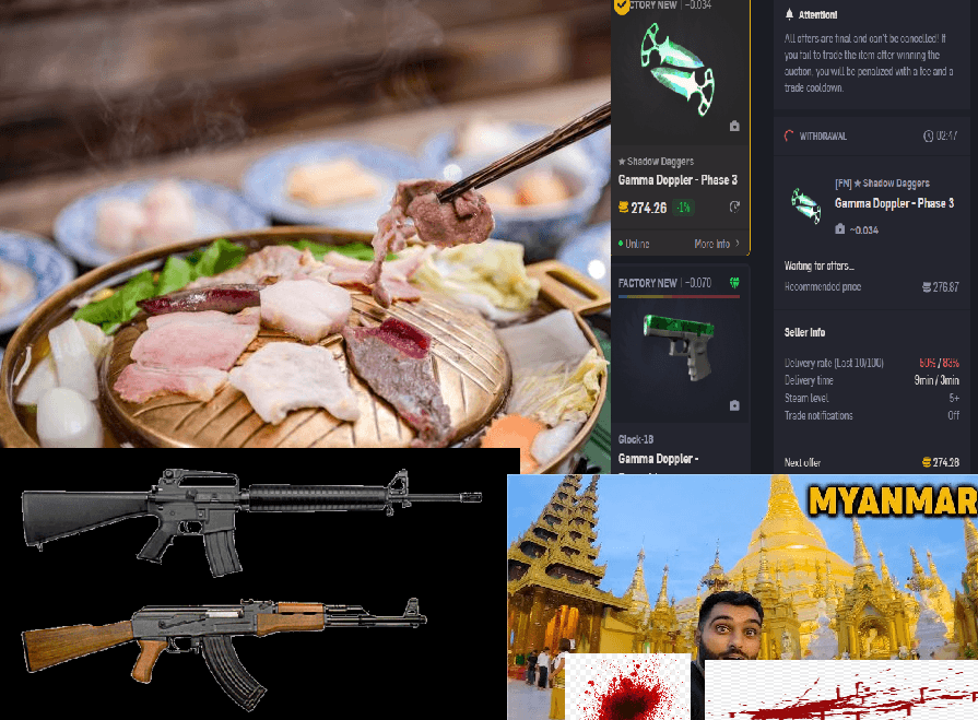 ด่วน Ryuvie ยิjแรงงานพม่าในร้านหมูกระทะหลังจากประมูลของใน csgoempire ไม่ได้